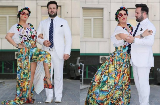 Əməkdar Artistin&nbsp;libasının uzun yarığı - foto