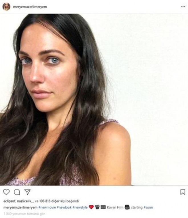 Aktrisa film üçün saçlarını qara rəngə boyatdırdı