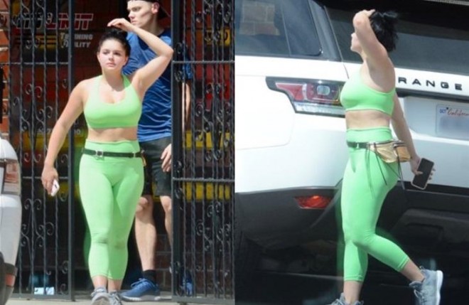 Aktrisası idman salonundan çıxarkən - foto