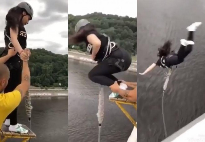 Səmra Rəhimli özünü yüksəklikdən atdı - video