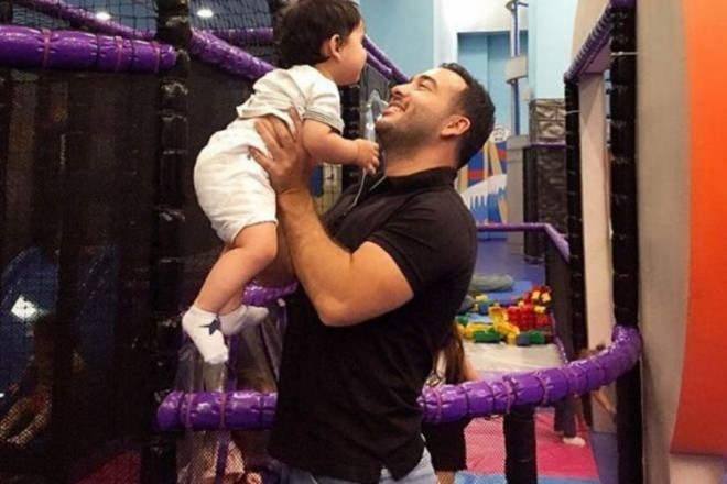 Müğənni-bəstəkar oğlu Harunu göstərdi - foto