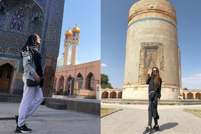 Aparıcı-aktrisa İrana gedib - foto