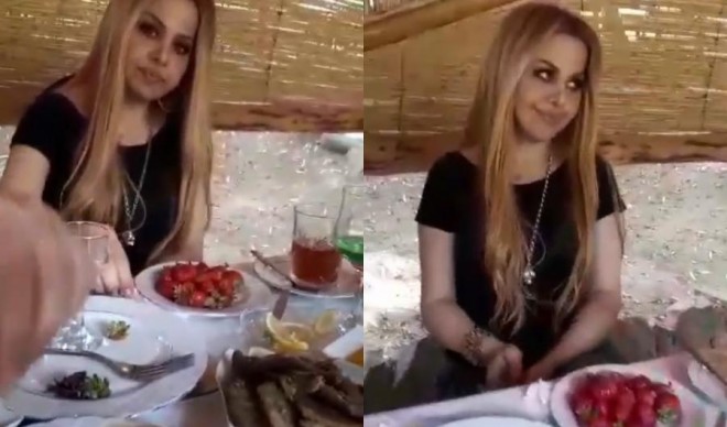 Mətanət Əsədova içdi və oxudu - video&nbsp;