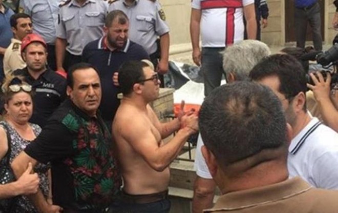 Manaf Ağayev idmançının həyatını xilas etdi