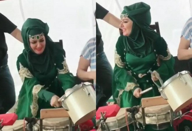 Xuraman Şuşalı yeni məharətini göstərdi - video