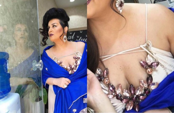 Əməkdar artistin açıq-saçıq geyimi tənqid olundu - foto