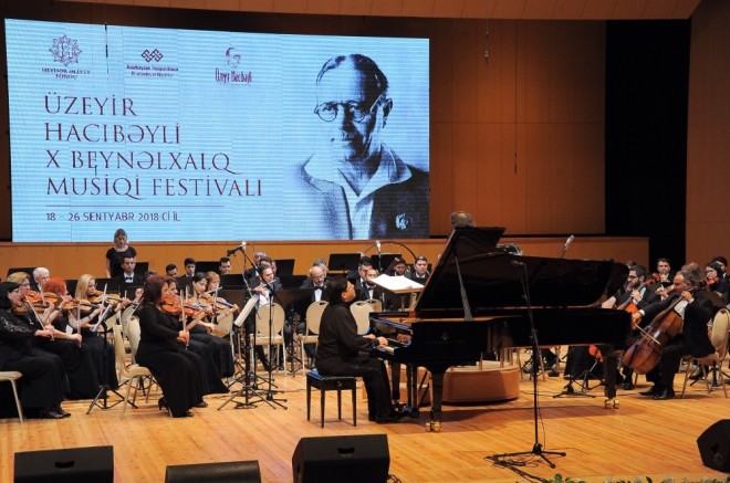 Üzeyir Hacıbəyli X Beynəlxalq Musiqi Festivalı açıldı - foto