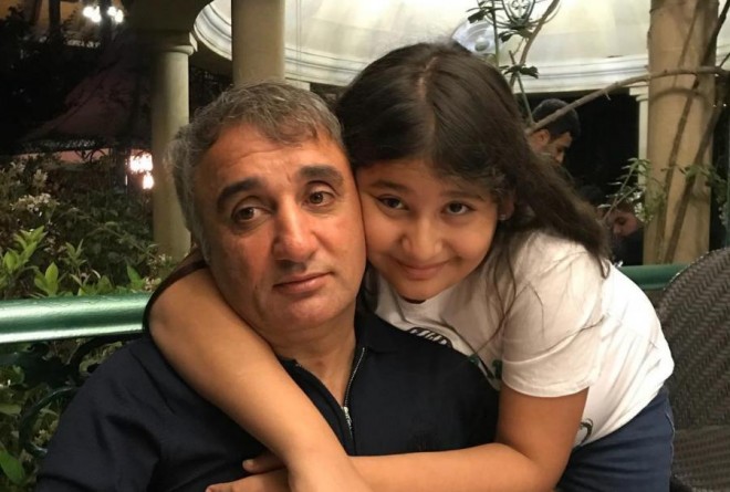 Rəqsanə kiçik qızı və həyat yoldaşını göstərdi