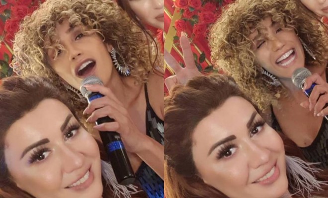 Rəqqasə Fatimə ilə Röya Ayxanın birgə fotoları