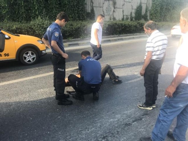 Motosiklet qəzasına düşdülər - foto