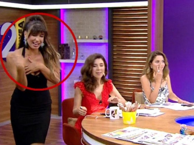 Müğənni verilişdə çətin anlar yaşadı - video