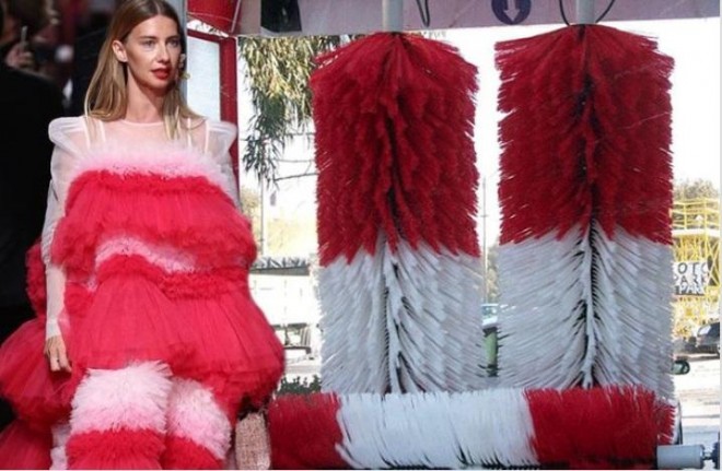 Aktrisa geyimi ilə gecəyə damğa vurdu