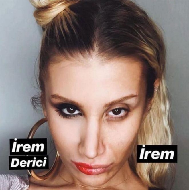 İrem Dericinin makiyajsız fotosu bəyənilmədi