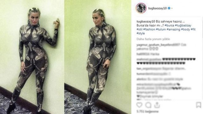 Modelin bu geyimi bəyənilmədi - foto