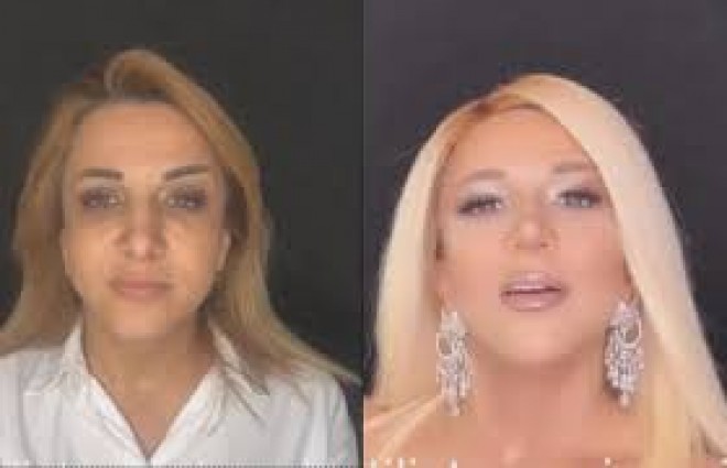 Müğənninin saçı bəyənilmədi - video