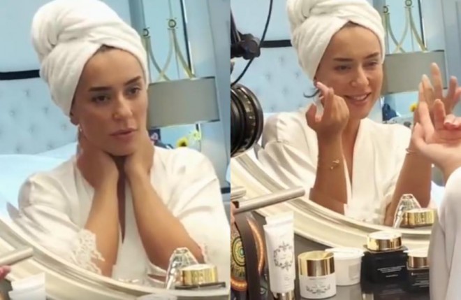 Əməkdar artist gecə paltarında - video