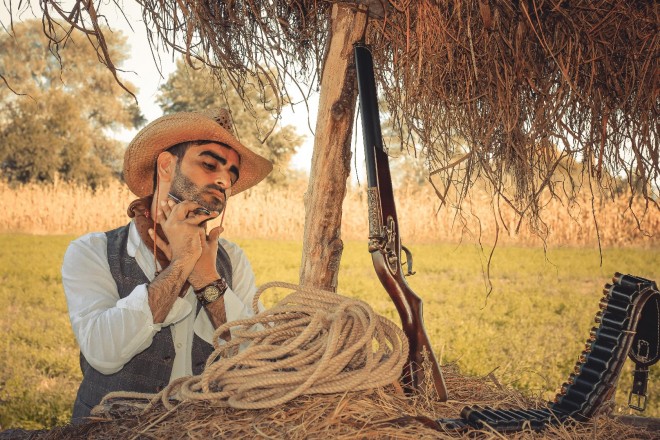 Nicat Rəhimov kovboy obrazında - fotosessiya