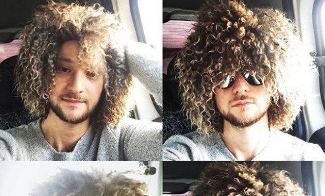 "Eurovision 2011" qalibi saçlarını burdurdu - foto