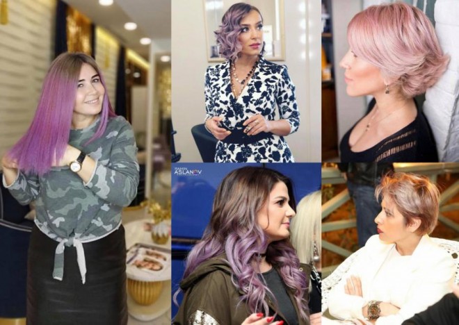 Elnarə Xəlilova "bənövşəyi trendi"nə qoşuldu - foto