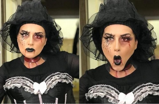 Əməkdar artist qorxulu şəkillər çəkdirdi