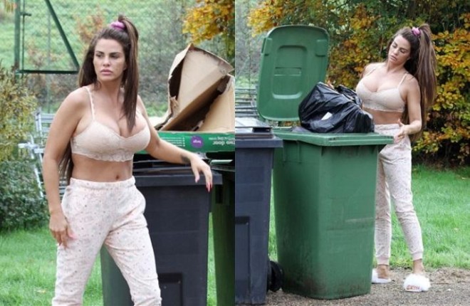 Müğənni Londonda zibil atarkən göründü