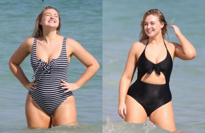 Model&nbsp;Mayami sahilində poz verdi - foto