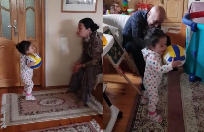 Elza Seyidcahan keşmiş əri ilə&nbsp;- video