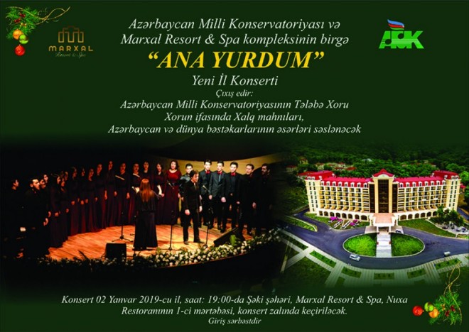 “Ana yurdum” adlı Yeni il şənliyi keçiriləcək