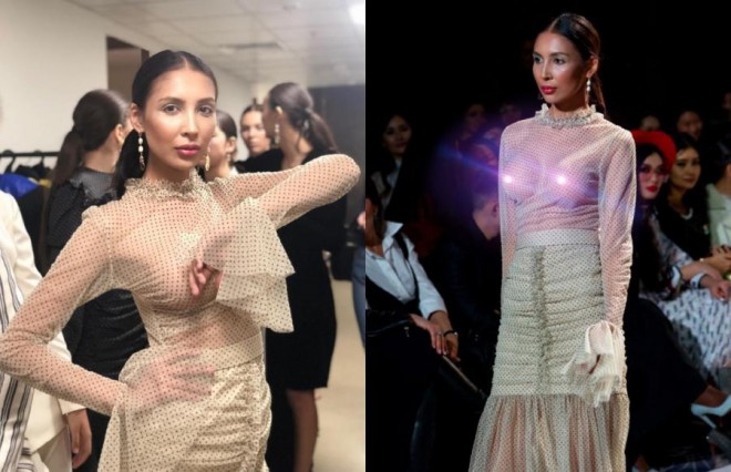 Deputat Astanada podiuma çıxdı - foto 