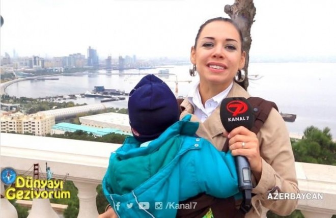 &nbsp;“Dünyayı geziyorum” Azərbaycanı çəkdi - video