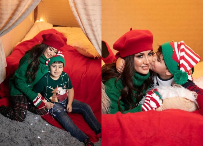 Rəqqasə Fatimənin oğlu ilə gözəl göründü