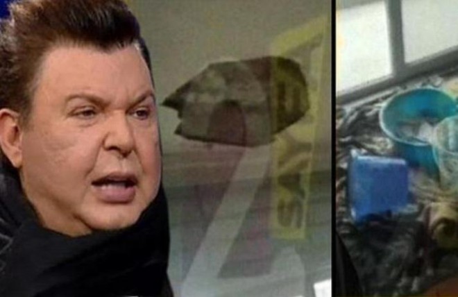 Müğənninin evinin tavanı çökdü - foto