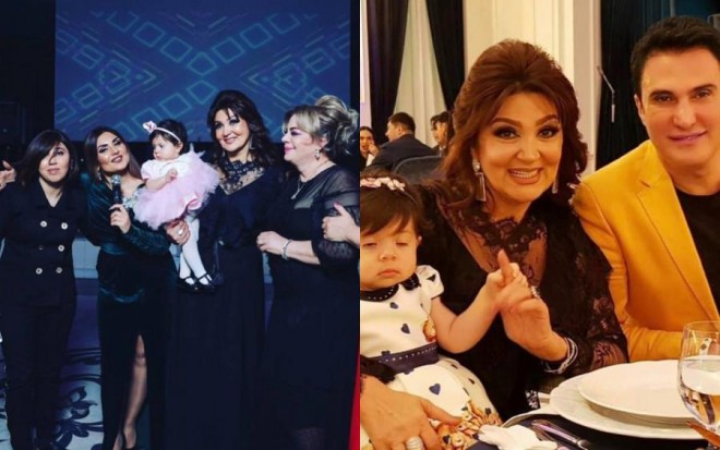 Xalq artisti nəvəsinə ad günü keçirdi - foto