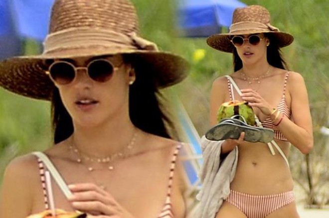 Model Braziliyada dincəlir - foto 