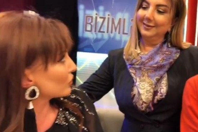 Aktrisa ilə şairə arasında qalmaqal yaşandı - video&nbsp;