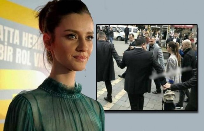 Aktrisa 6 mühafizəçi ilə gəzir