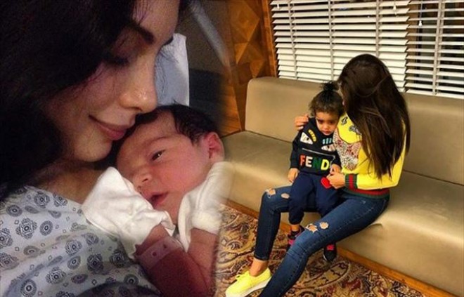 Aktrisa və qızı "Donuz qripi"nə yoluxdu - foto