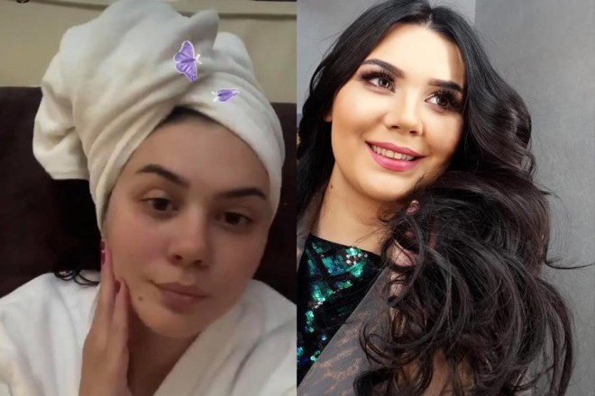 Oksananın makiyajsız halı - foto