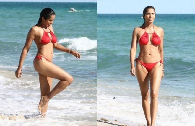 Aktrisa və model Mayamidə dincəlir - foto