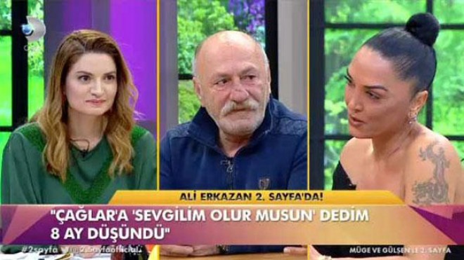 Aktyor nişanlısı ilə verilişə qatıldı