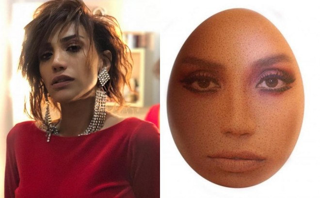 Röya Ayxan "yumurtalı şəkli"ni paylaşdı