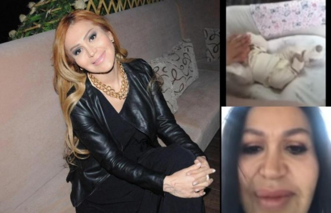 Rəqsanə övladının göstərdi