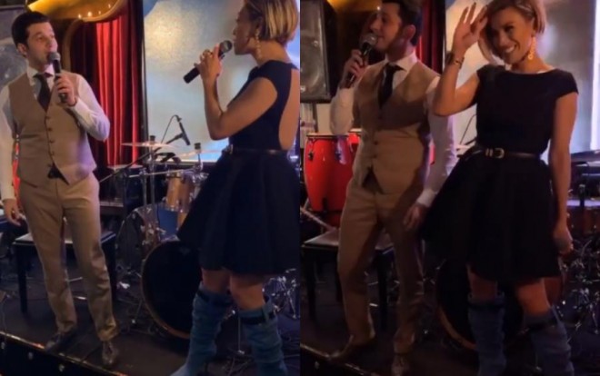 Xəyyam səhnəni Röya ilə bölüşdü - video