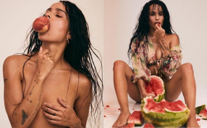 Müğənninin qızı çılpaq halda - foto