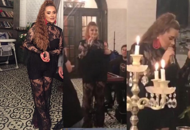 Əri Xatirə üçün mahnı oxudu - foto+video&nbsp;