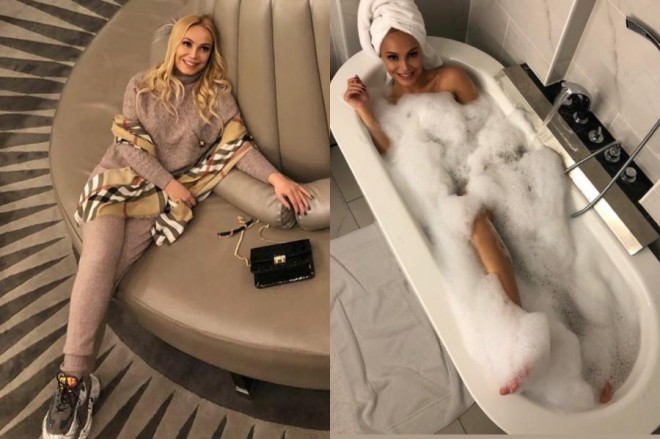 Nura Suri vanna otağında - foto