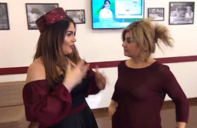 Xatun ilə küsülü olan aparıcı barışdılar - video