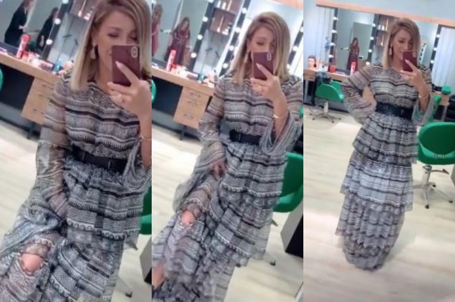 Röya Ayxanın paltarı cırıldı - video