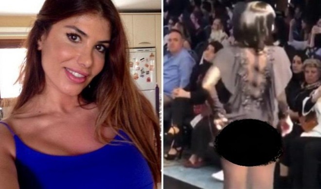 Müğənni ombasını göstyərdi&nbsp; - video