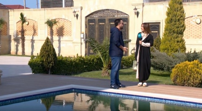 Ayaz Qasımov dəbdəbəli evdə yaşayır - foto